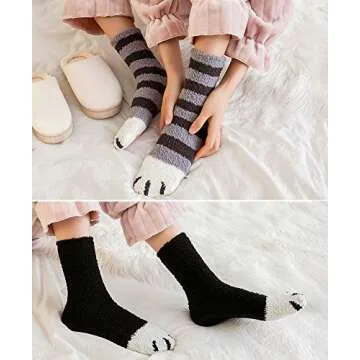 Ultra Soft Women's Fuzzy Socks - Perfect Winter Warmth