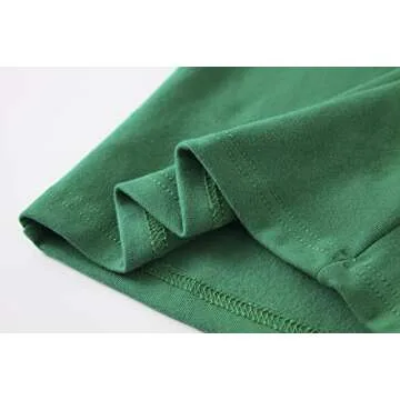 Winging Day Little Kids Girls Boys Soft Comfy Cotton Thermal Underwear Solid Color Green Sleepwear Pajamas Pjs 2pcs Set size 6