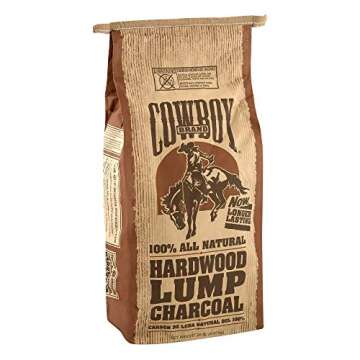 Cowboy All Natural Lump BBQ Charcoal for Grilling
