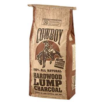 Cowboy All Natural Lump BBQ Charcoal for Grilling