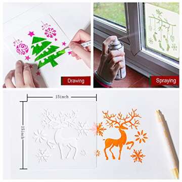 Sosanping Christmas Stencils for Festive DIY Crafts