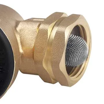 AECOJOY Water Pressure Regulator Brass Lead Free, NH Thread for RV, Adjustable Plumbing with 160 PSI Guage
