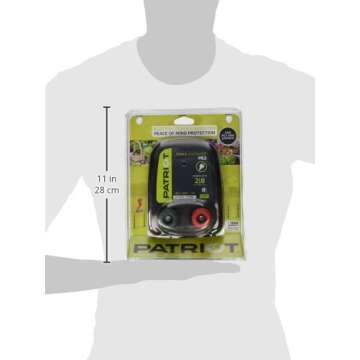 Patriot PE10 Electric Fence Energizer, 0.30 Joule