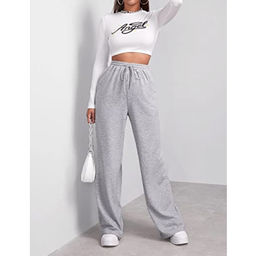 FACDIBY Women's Wide Leg Sweatpants Comfortable Style