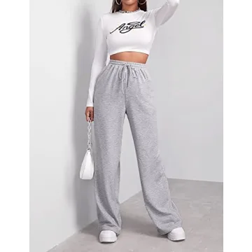 FACDIBY Women's Wide Leg Sweatpants Comfortable Style