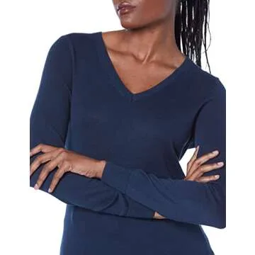 Amazon Essentials Women's Classic-Fit V-Neck Sweater