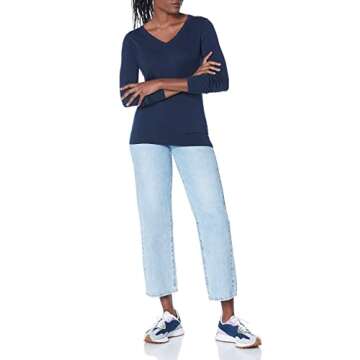 Amazon Essentials Women's Classic-Fit V-Neck Sweater