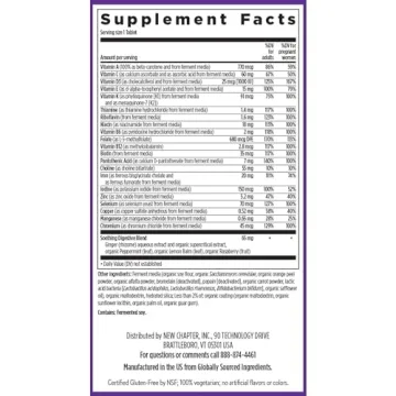 New Chapter Prenatal Vitamins, One Daily Supplement for Health