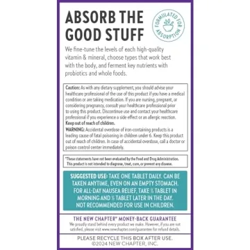 New Chapter Prenatal Vitamins, One Daily Supplement for Health