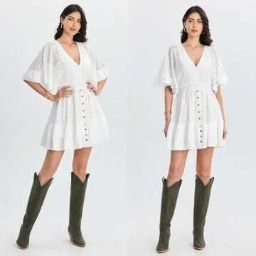 Stylish iiimmu Knee High Cowboy Boots for Women