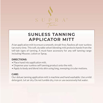 Supra Tan Self Tanning Mitt for Streak-Free Bronze Glow