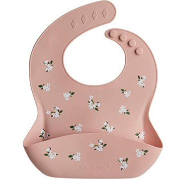 Loulou Lollipop Soft Waterproof Silicone Feeding Bib - Easy Clean and Adjustable Fit