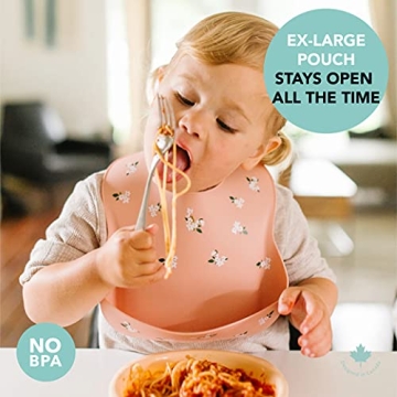 Loulou Lollipop Silicone Feeding Bib for Babies 3-36 Months