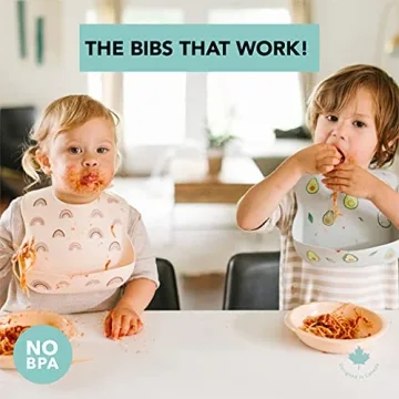 Loulou Lollipop Silicone Feeding Bib for Babies 3-36 Months