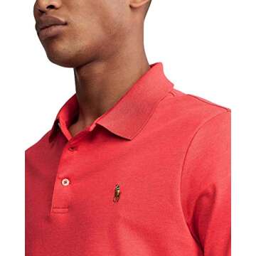 POLO RALPH LAUREN Soft Touch Cotton Polo Shirt - Pink