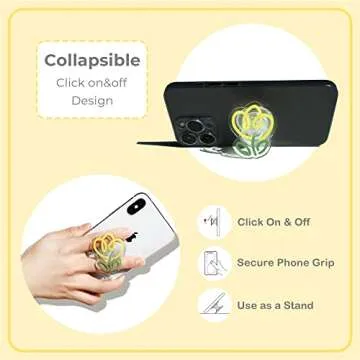 GRIPONG Acrylic Tulip Phone Grip - Cute and Functional Stand Holder
