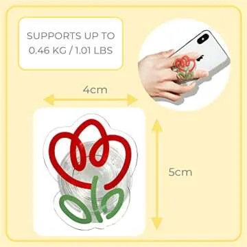 GRIPONG Acrylic Tulip Phone Grip - Cute and Functional Stand Holder