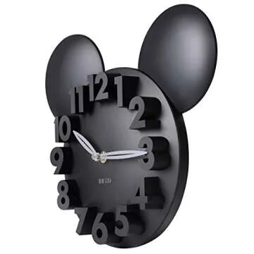 Stylish Mickey Mouse 3D Wall Clock for Home Decor