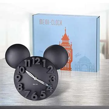 Stylish Mickey Mouse 3D Wall Clock for Home Decor