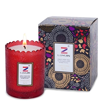 Z-LUYUJIN Rose Vanilla Candle - Perfect Gift for All Occasions