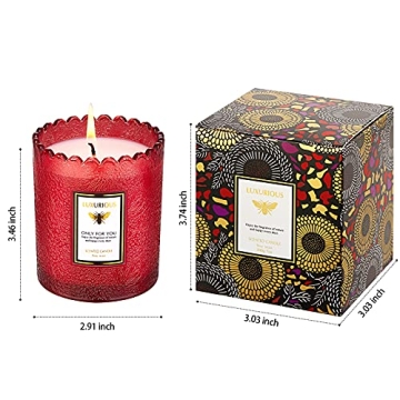 Z-LUYUJIN Rose Vanilla Candle - Perfect Gift for All Occasions