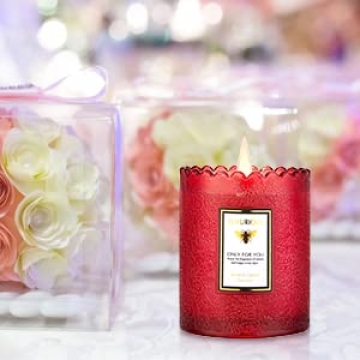 Z-LUYUJIN Rose Vanilla Candle - Perfect Gift for All Occasions