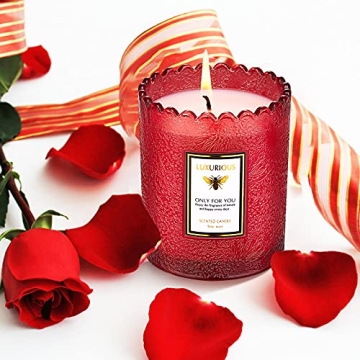 Z-LUYUJIN Rose Vanilla Candle - Perfect Gift for All Occasions
