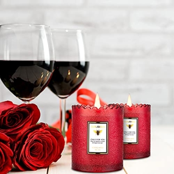 Z-LUYUJIN Rose Vanilla Candle - Perfect Gift for All Occasions