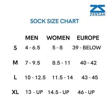 Zensah Tech+ Compression Socks - Premium Knee High Running Socks for Sports, Travel and Recovery (Bl...