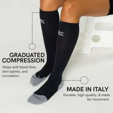 Zensah Tech+ Compression Socks for Running and Travel