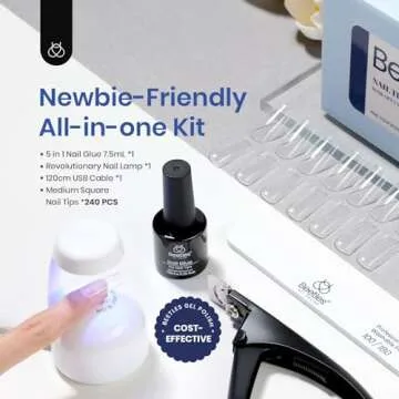 Beetles Gel Nail Kit for Easy DIY Nail Extensions