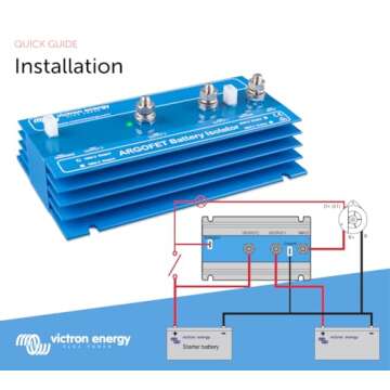 Victron Energy Argofet Battery Isolators 100-2AC (2 Batteries 100 amp)