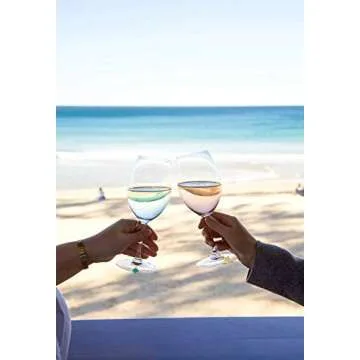 Wine Glass Charms Wine Charms for Stem Glasses Wine Glass Markers Wine Glass Identifier Charms Drink Charms Wine Glass Tags for Christmas Wine Party Decorations Summer Beach Themed Set of 18