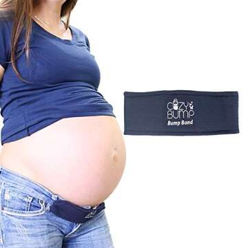 Back and Bump Comfort Pregnancy Pants Extender - Waist Extenders for Maternity Wear