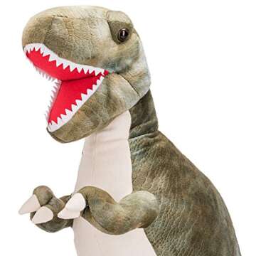 PREXTEX 24" Giant Plush Dinosaur T-Rex Jumbo Cuddly Soft Dinosaur Toys for Kids