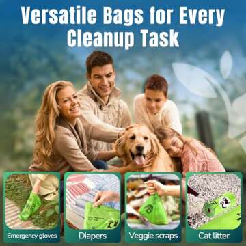 Pet N Pet 720 Counts, Unscented Dog Poop Bags Rolls, 38% Plant Based & 62% PE Poop Bags For Dogs with Dispenser, 48 Rolls Extra Thick Dog Waste Bag, Doggie Poo Bag