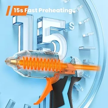 GoGonova Cordless Glue Gun - 15s Heat Up, Safe & Easy to Use