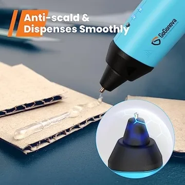 GoGonova Cordless Glue Gun - 15s Heat Up, Safe & Easy to Use