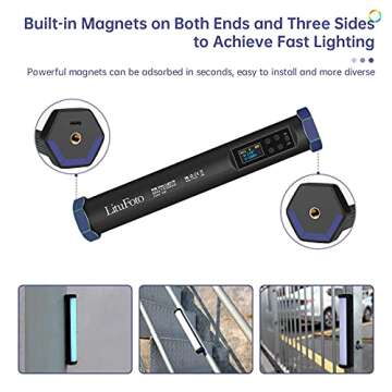 Handheld RGB LED Tube Light with App Control and Dimming