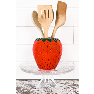 ban.do Strawberry Vase - Cute Decorative Ceramic Vase