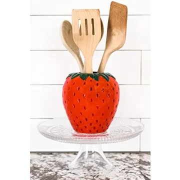 ban.do Strawberry Vase - Cute Decorative Ceramic Vase