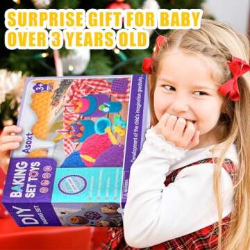 Asoxt Sensory Bin for Boy Girl Kid Toy - 43pcs Play Sand Art Kit with Sandbox, 4lb Color Sand, 17 Molds, Sensory Toy Birthday Gift for Girl Toddler Ages 3-8