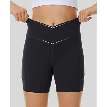 Ewedoos Girls Shorts with Pockets Volleyball Shorts Athletic Shorts for Teen Girls Preppy Shorts Spandex Dance Shorts Black