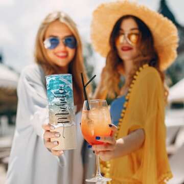 Personalized 20oz Beach Tumbler | Custom Insulated Travel Cup