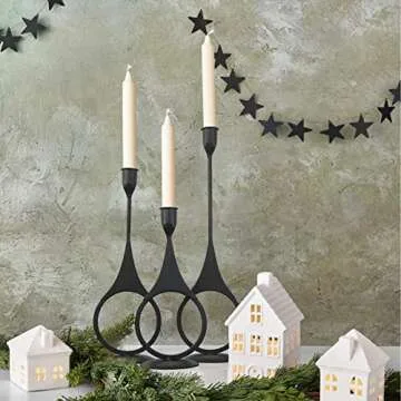 Elegant Remenna Metal Candle Holders Set for Any Occasion