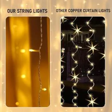 Dazzle Bright LED Curtain String Lights for Every Occasion
