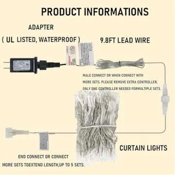 Dazzle Bright LED Curtain String Lights for Every Occasion