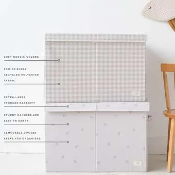 Eco-Friendly 3 Sprouts Toy Chest - Extra Large Kids Organizer