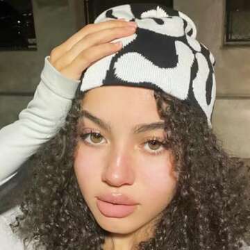 Arcimatto Y2k Spider Beanie Hat Wool Acrylic Knit Skull Cap Winter Warm Streetwear MEA Design Hats f...