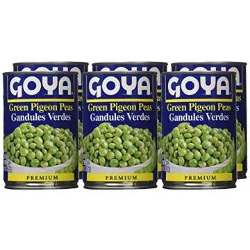 Goya Green Pigeon Peas-15 Ounce, 6 Count